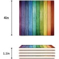 thumbnail image 3 of POGLIP Old Wood Rustic Oak Plank with Vertical Striped Vivid Woods Farm Barn Image Set of 4 Coaster for Drinks, Absorbent Ceramic Stone Coasters Cup Mat with Cork Base for Coffee Table Bar Decor, 3 of 4