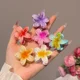 thumbnail image 4 of Pinzas para el pelo con degradado Hawaiano para mujer, 6 piezas, pinzas para el pelo con flores, tamaño pequeño, horquilla para la cabeza, pasador de cangrejo, accesorios para el cabello, 4 of 4