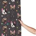thumbnail image 3 of Shower Curtain, French Bulldogs Waterproof Fabric Plastic Shower Curtain, Drying Fast Bathroom Curtain with 9 Buttonholes, Ruffle Shower Curtain 60x72in, 3 of 8