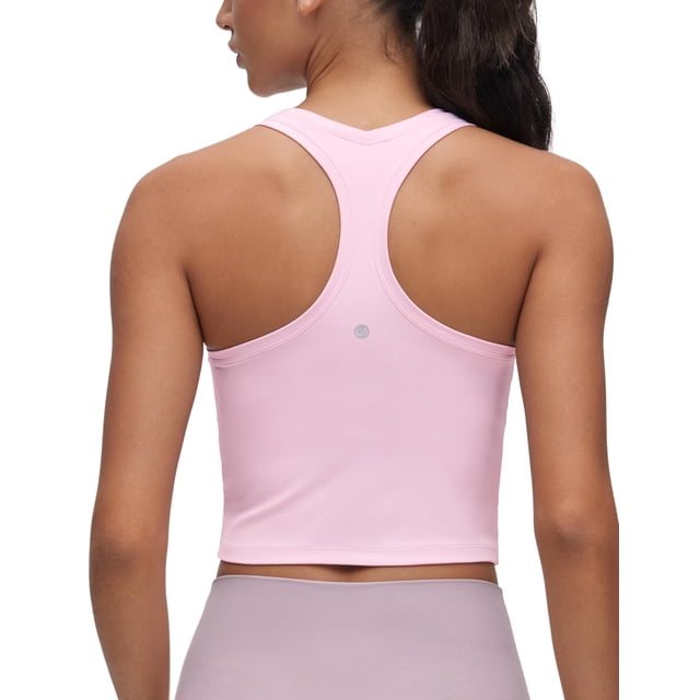 Remera CRZ YOGA Butterluxe Crop Racerback Rosa Grande