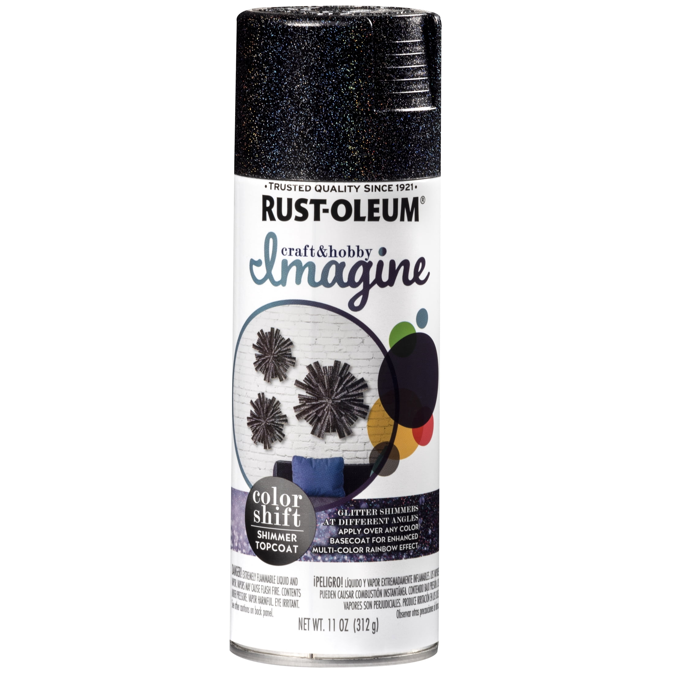4 Pack, Iridescent Shimmer, Rust-Oleum Craft & Hobby Gloss Imagine Colorshift Spray Paint- 353469, 11 oz.