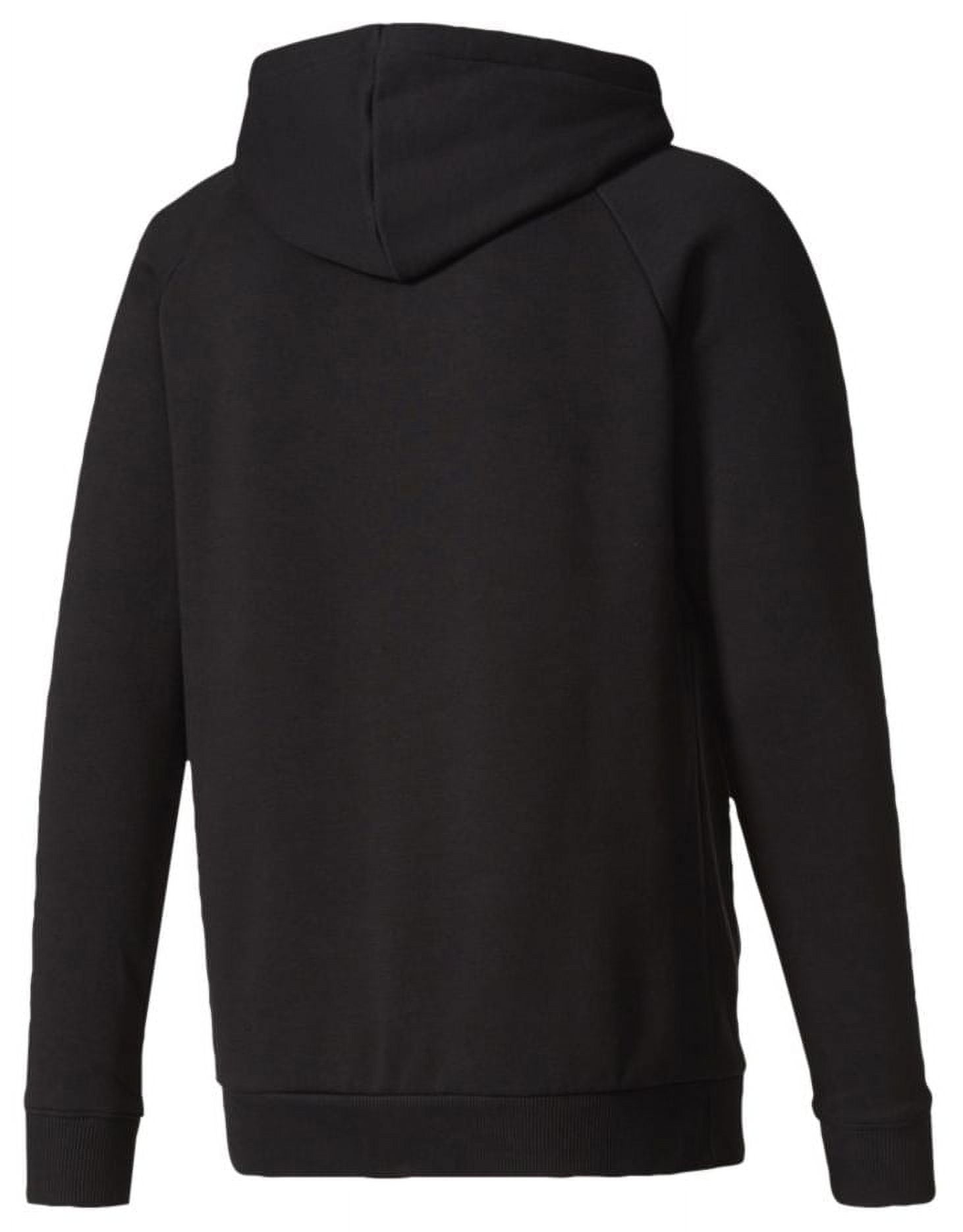Adidas Originals Trefoil Men's Graphic Hoodie Kangaroo Pocket Black Gray Medium Grey Heather
