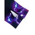 thumbnail image 6 of 3D Graphic Shirt for Men Shirts Button Down Long Sleeve Tops Vacation Outfits Clothes Purple XL, 6 of 7