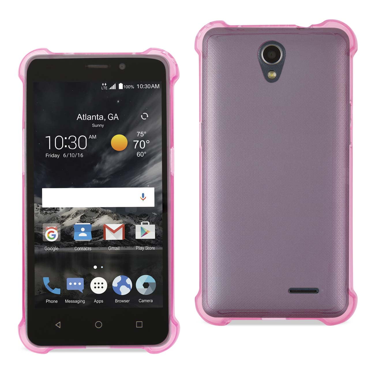 Zte Maven 2/ Chapel (z831) Clear Bumper Case With Air Cushion