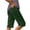 195#Army Green, variant on Bermuda Shorts for Women High Waisted Knee Length Linen Shorts with Pockets 2026 Summer Casual Beach Long Shorts