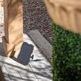 thumbnail image 3 of XBrand 30.3" Solar Pot Fountain, Tall Brown Maiden Holding Pot Wall Fountain, Outdoor Water Fountain, Polyresin, 3 of 14