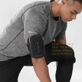 thumbnail image 2 of Universal Comfort Armband Phone Holder Running Armband Adjustable Wristband Phone Holder for Exercise Workout Compatible with iPhone 12/12Pro/Max/Mini iPhone 11/11Pro Samsung All Phones (Black), 2 of 6