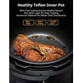 thumbnail image 4 of 9-in-1 Electric Pressure Cooker with 14 Presets, 6 Quarts Black Multi-Cooker, 4 of 6