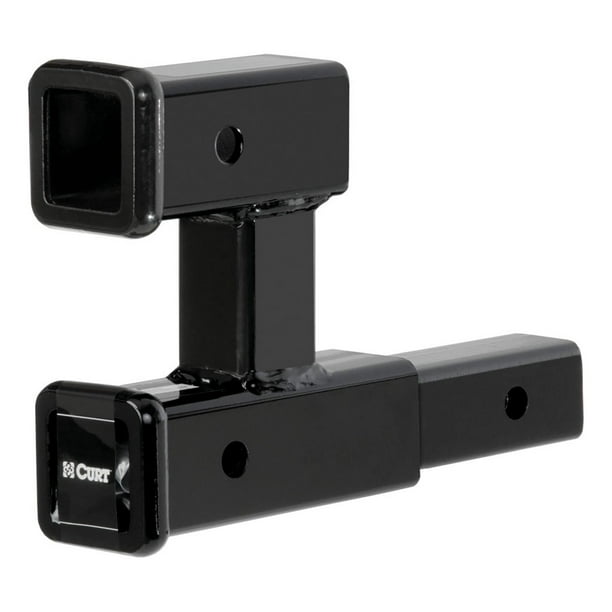 CURT 45792 Dual Receiver Trailer Hitch Ball Mount, 2Inch, 3,500 lbs
