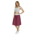 thumbnail image 3 of Women's Burgundy Classical Zig Zags in Pink A-line Printed Skirt Casual Wear, M, Eggplant Hot Pink, by Ambesonne, 3 of 6