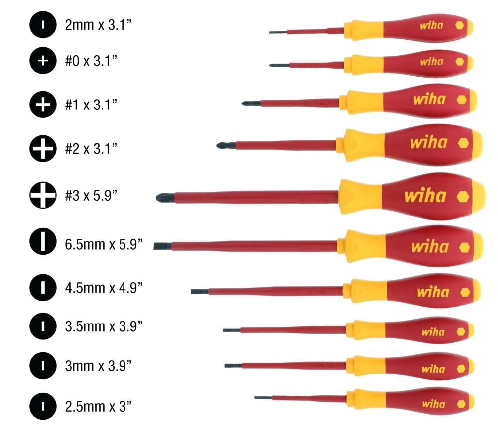 (10-Piece) Insulated SoftFinish Screwdriver Set