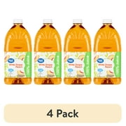 (4 pack) Great Value White Grape, Peach 100% Juice, 64 fl oz