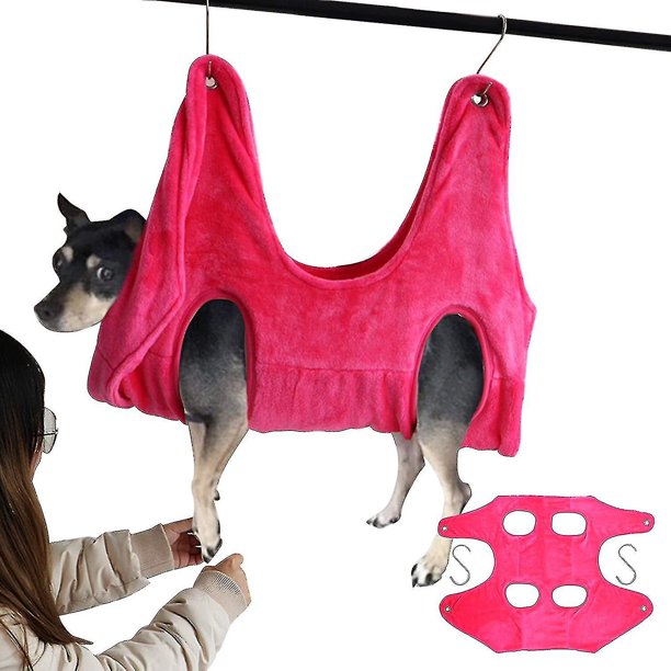 2 en 1 Pet Grooming Nail Trimming Hamaca Ayudante Secado Toalla Bolsa de sujeción