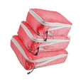 thumbnail image 3 of pitrice Compression Suitcase Wear Resistant Luggage Organizer Bags Storage for Shoes Red, 3 of 9