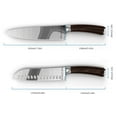 thumbnail image 5 of Homgeek 1.4116 Stainless Steel Santoku Knife, Kitchen Tool, 8 inch Blade, Ergonomic Wood Handle for Everyday Cooking, 5 of 5