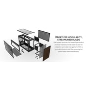 Lian Li A3-mATX PC Case - Wood Edition - Micro ATX Case - Supports 360mm AIO Cooler & 415mm GPU - Wood Front Panel - No Fans Included - Black (A3X-WD)