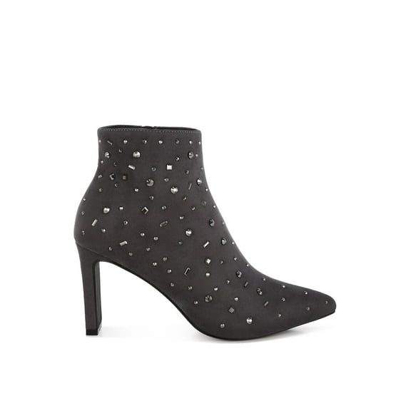 Sakura Diamante Embellished Microfiber Boots