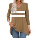 thumbnail image 1 of mfyjkho Tops Para Salir, Camiseta Estampada De Moda Para Mujer, Blusa De Manga 3/4 Con Cuello En V, Blusa Informal Holgada Tops Para Hacer Ejercicio L, 1 of 6