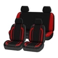 thumbnail image 1 of Cubre Asientos Auto Drive Poliéster Rojo con Negro 8 Piezas, 1 of 4
