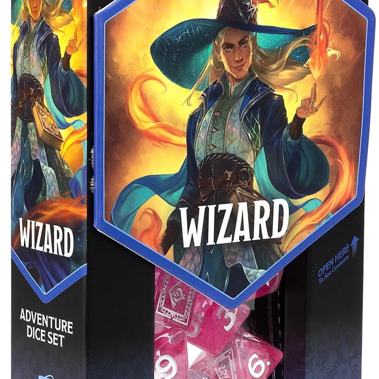 DAVID / 『裏・六芒世界』セット＋Wizard Store特典CD Dungeons & Dragons: D&D Adventure Dice: Wizard - Fuchsia - 16pc