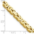 thumbnail image 5 of Auriga Fine Jewelry 14K Yellow Gold 5.25mm Byzantine Chain Bracelet 8 inch for Women, 5 of 5