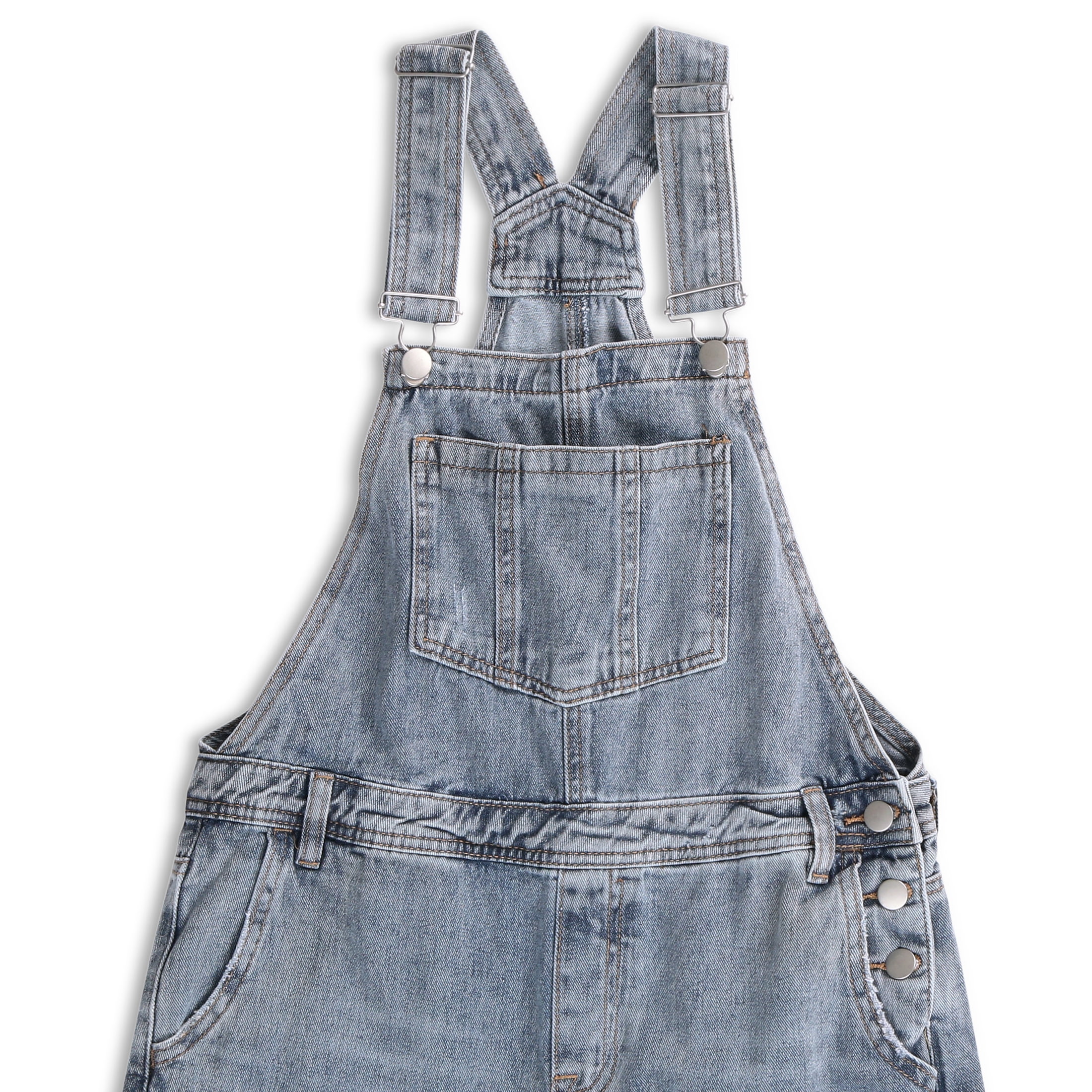 No Boundaries Juniors' Wide Leg Overalls