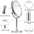 thumbnail image 4 of Makeup Mirrors Double Sided Magnifying Makeup Mirror Tabletop Lighted Vanity Mirror Magnifying Mirror with Lights 1X 10X Magnification High Definition LQHZWYC, 4 of 7