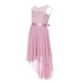 thumbnail image 3 of LiiYii Flower Girl Dress Kids Girls Lace Casual Summer Sundress Party Gown Wedding Junior Bridesmaid Dress Dusty Pink 12, 3 of 7