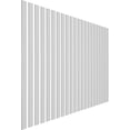 thumbnail image 3 of Ekena Millwork 47"H x 3/8"T Adjustable PVC Slat Wall Panel Kit with 2"W Slats, Unfinished (contains 22 Slats), 3 of 7