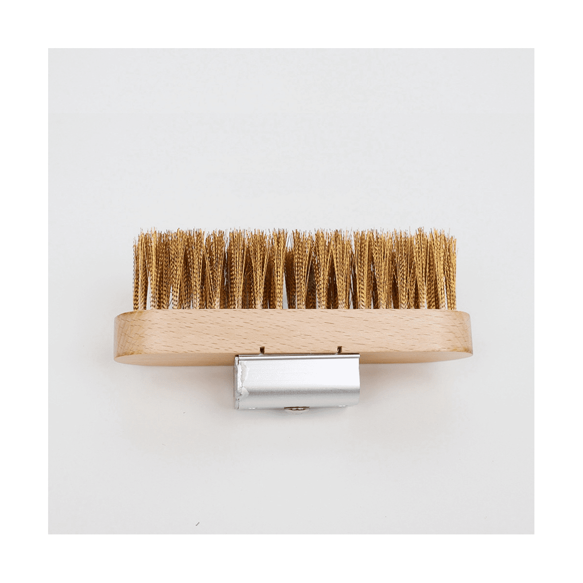 2X Pizza Oven Copper Brush Bristle Brass Scraper Household Grill Cleaning Oven Brush with 80cm Aluminium Handle,2 x Pizza Oven Copper Brush,Black