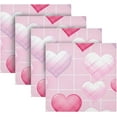 thumbnail image 5 of GZHJMY Valentine's Day Heart Cloth Napkins 4 Pack - 20x20In Soft Washable Dinner Napkin Home Decor Napkin for Dinners Weddings Cocktail Kitchen Decorative Washcloths, 5 of 7