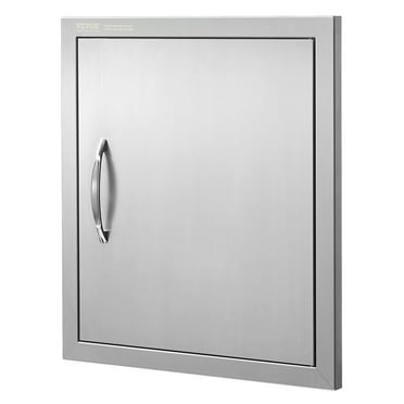 VEVOR 18"x20" BBQ Access Door, Stainless Steel, Outdoor Kitchen Door with Handle