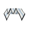 thumbnail image 5 of INSPIRE CHIC Women Fashion Printed Skinny Long Scarves, Satin Silky Black White Neckerchief Ribbon Headband 57.1x5.1" Checks Stripes, 5 of 6