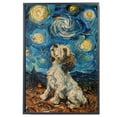thumbnail image 2 of Petit Basset Griffon Vendeen Dog Starry Night Canvas Wall Art Prints, Dog Art Canvas Painting Poster,Pet Canvas Painting Puppy Artwork 8x12 inches, 2 of 6