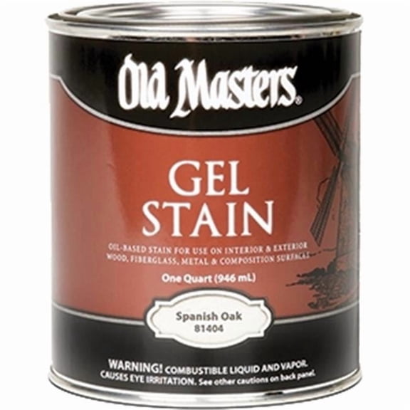 OLD MASTERS 81404 Spanish Oak Gel Stain - 1 Quart