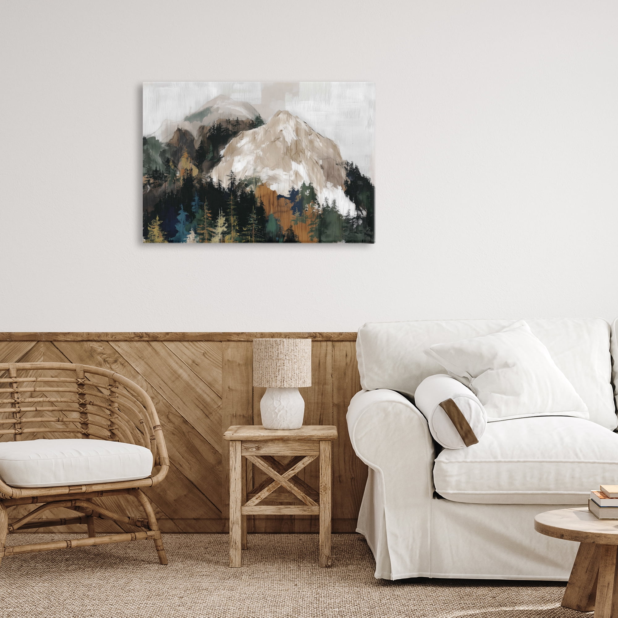 Stupell Industries Rugged Mountain Peaks Canvas Wall Art, design by Chromatic Storm Studio