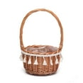 thumbnail image 1 of Container Rolling Pin Rattan Flower Basket Vegetable Storage Wedding Party Decor For Home Kitchen Garden Planter Holder, 1 of 9