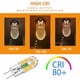 thumbnail image 5 of G4 Bulb, G4 LED Bulb 2W 200LM, Equivalent 20W G4 Halogen Bulb, Warm White 3000K, AC/DC 12V, No Flicker, Non-Dimmable, Pack of 10,, 5 of 5