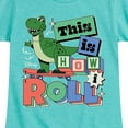 thumbnail image 3 of Disney - Toy Story - Rex This Is How I Roll - Toddler & Youth Girls Short Sleeve Graphic T-Shirt, 3 of 5