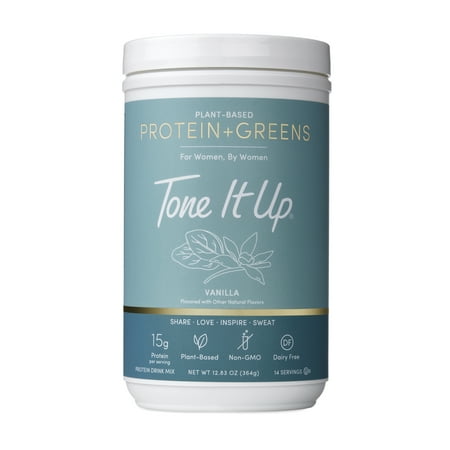 Tone It Up Plant Based Protein and Greens, Vanilla, 14 Servings