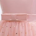 thumbnail image 6 of 2T Baby Girls Dress Toddler Girls Princess Dress Tulle Party Dress 3T Girls Sleeveless Stars Sequins Solid Color Dress Pink, 6 of 7