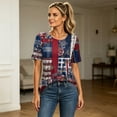 thumbnail image 6 of 250th Anniversary Usa Shirt Women Casual Short Sleeve Tshirts Fashion 250 Year American Anniversary Shirt, 6 of 6