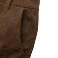 thumbnail image 7 of Dressy Casual Corduroy Skirts Womens Split Business Work Pencil Skirts with Pockets Formal Office Wear Coffee, S, 7 of 7