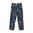thumbnail image 4 of Daiia Colorful Flowers Men's Sleep Pant with Pockets and Drawstring,Pajama Pants-Large, 4 of 9