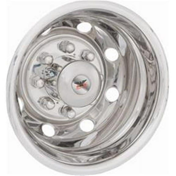 Phoenix USA  16 in. Dual Wheel 8 Lug 8 Hand Hole Dotliner Simulator Rear Set for 1992-2007 Ford E350 E450 2 Wheel Drive