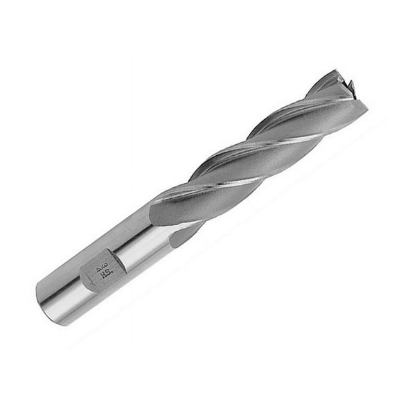 3/8" X 3/8" HSS 4 Flute Single End X Long End Mill, Qualtech, DWCF912