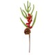 thumbnail image 2 of Esquejes de Agujas de Pino Navideñas Verdes con Frutos Rojos y Piñas | Ramas Artificiales Flexibles de 40 Cm | Textura Realista | Decoración Navideña Sin Mantenimiento para Coronas y Mesas Navideñas, 2 of 6