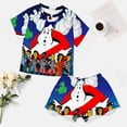 thumbnail image 4 of Ghostbusters Stay Puft Summer Home Suit For Womens Short-Sleeved Pajama Set 2pcs Loungewear Soft Sleepwear T-Shirts Tee Shirt Top And Short Sleeping Pants, 4 of 8