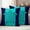 Aqua Blue, variant on Tropical Fish Outdoor Waterproof Pillow Covers, Mandalas Boho Modern Green Abstract Stripe Decorative Rectangle Throw Pillowcase Sofa Cushion Sham for Patio/Couch/Chair, 20"x12" 2 Pack