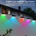 thumbnail image 5 of 8PK  Fence Lights Outdoor - Warm White & RGB 6 Color, Dusk to  Deck Light, IP65 Waterproof Garden Lights for Outside/Backyard/Railing/Step//Wall, 5 of 5
